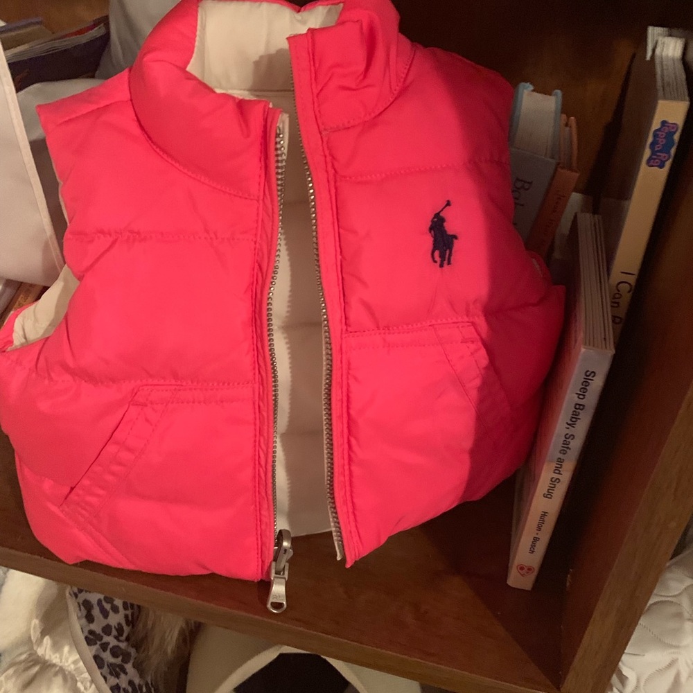 Reversible Puffer vest for baby girl